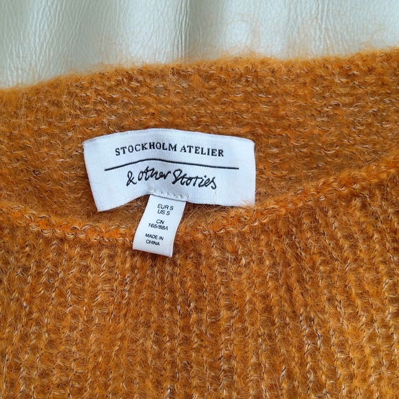 & other stories oversized mohair orange sweater NWOT! - Picture 12 of 15